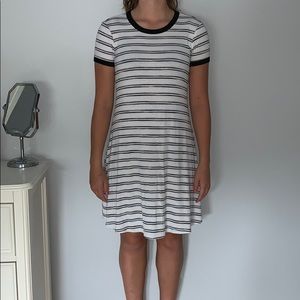 Stripped T-shirt dress